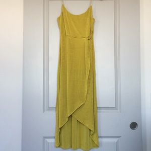 Topshop chartreuse dress